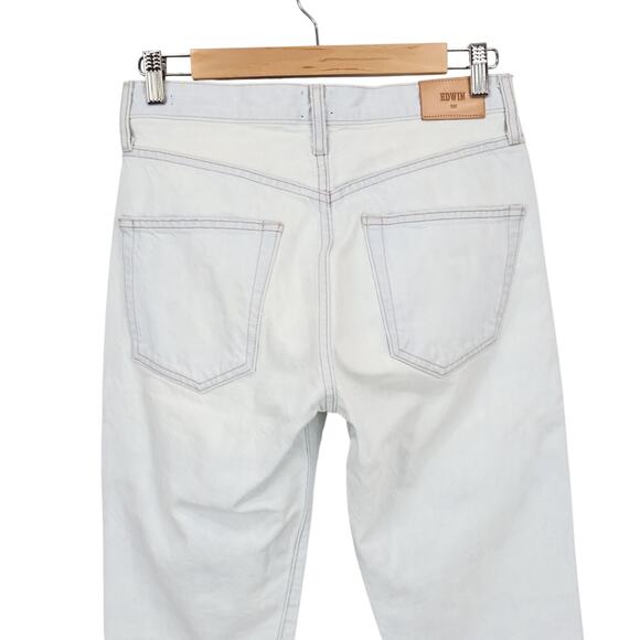 Edwin CAI Classic High Rise Straight Leg Denim Jean High Hopes Blue Size 27 NWT - Picture 7 of 10